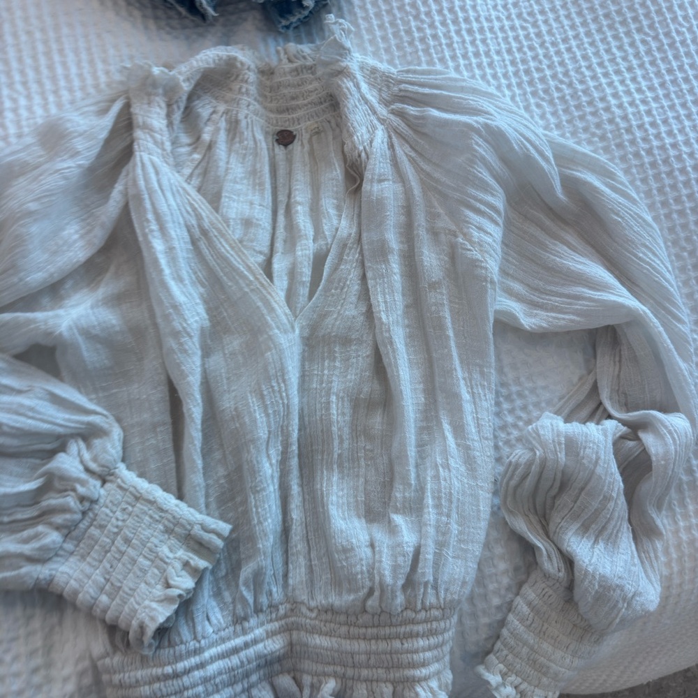 Free people Elegant White Blouse